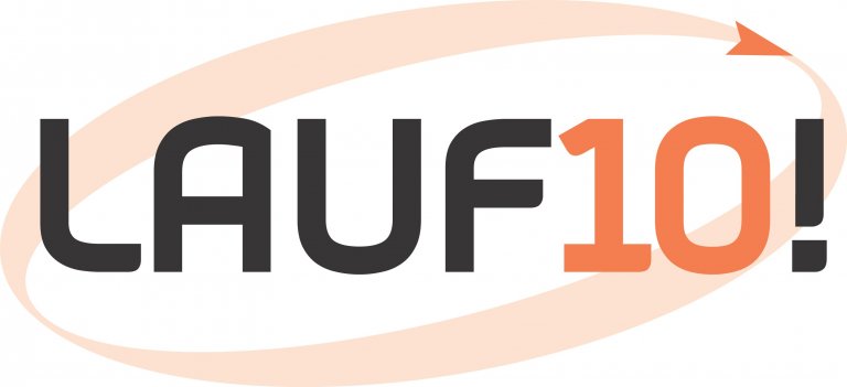 Grossansicht in neuem Fenster: Logo LAUF10!-2022 oval