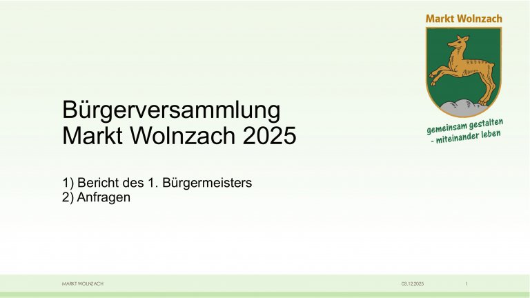 Bürgerversammlung Präsentation Titelbild 2025