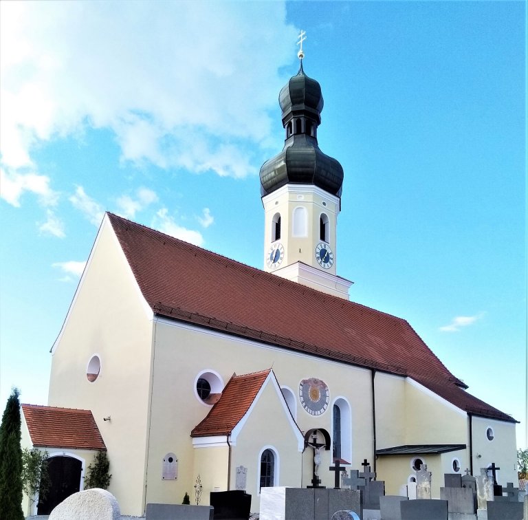 Grossansicht in neuem Fenster: Gosseltshausen:  Katholische Pfarrkirche Maria Heimsuchung