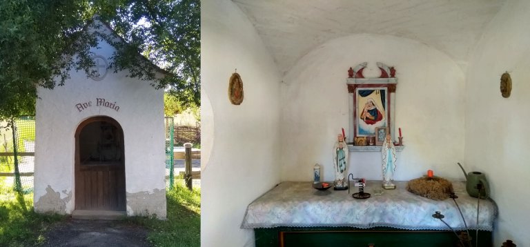 Grossansicht in neuem Fenster: Haushausen:  Hauskapelle Schreinmühle Siegertszell