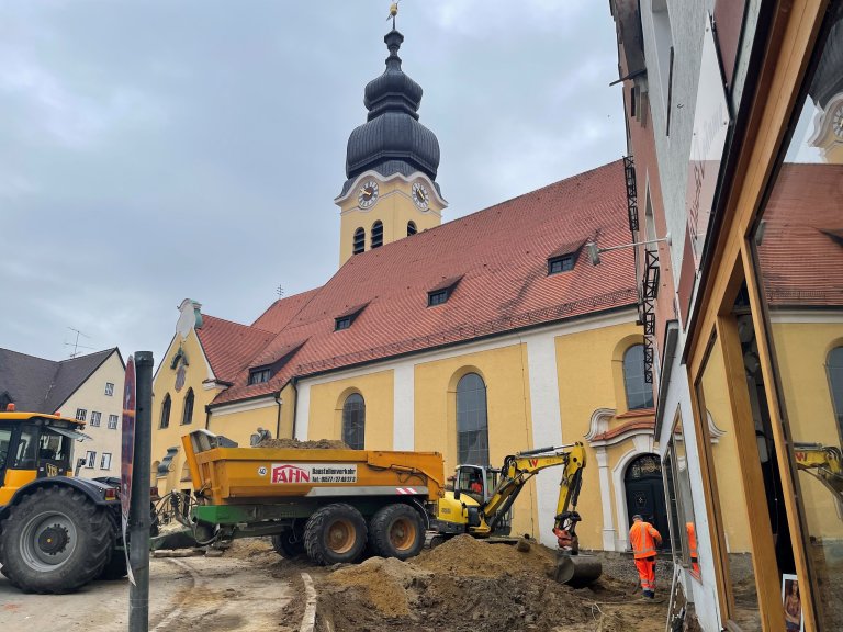 Grossansicht in neuem Fenster: Neugestaltung Marktplatz Bauabschnitt II 2021