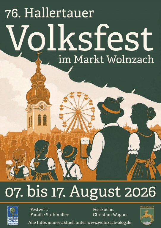 Grossansicht in neuem Fenster: Volksfest Plakat 2026 Grossansicht in neuem Fenster: Volksfest Plakat 2026