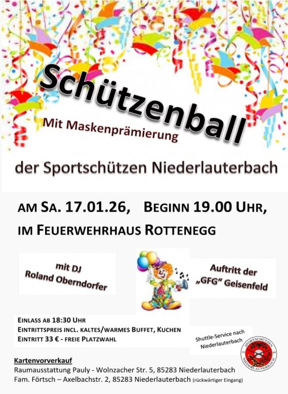 Grossansicht in neuem Fenster: Faschingsball Schützen Niederlauterbach 2024