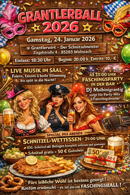 Grossansicht in neuem Fenster: Faschingsball Grantlerwirt