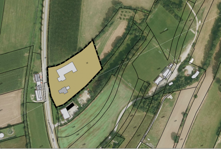 Lageplan Geltungsbereich Haushausen GE an der Paf 11