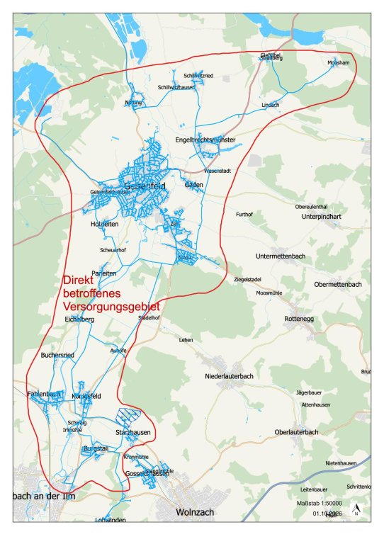 Abkochgebot Ilmtalgruppe Karte Abkochgebot Ilmtalgruppe Karte